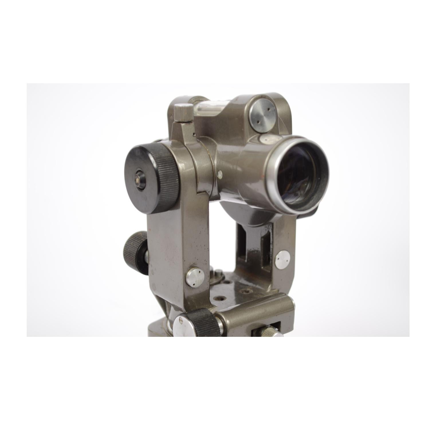 1950s Italy Small Antique Theodolite Topographic Salmoiraghi Surveyor Instrument 7
