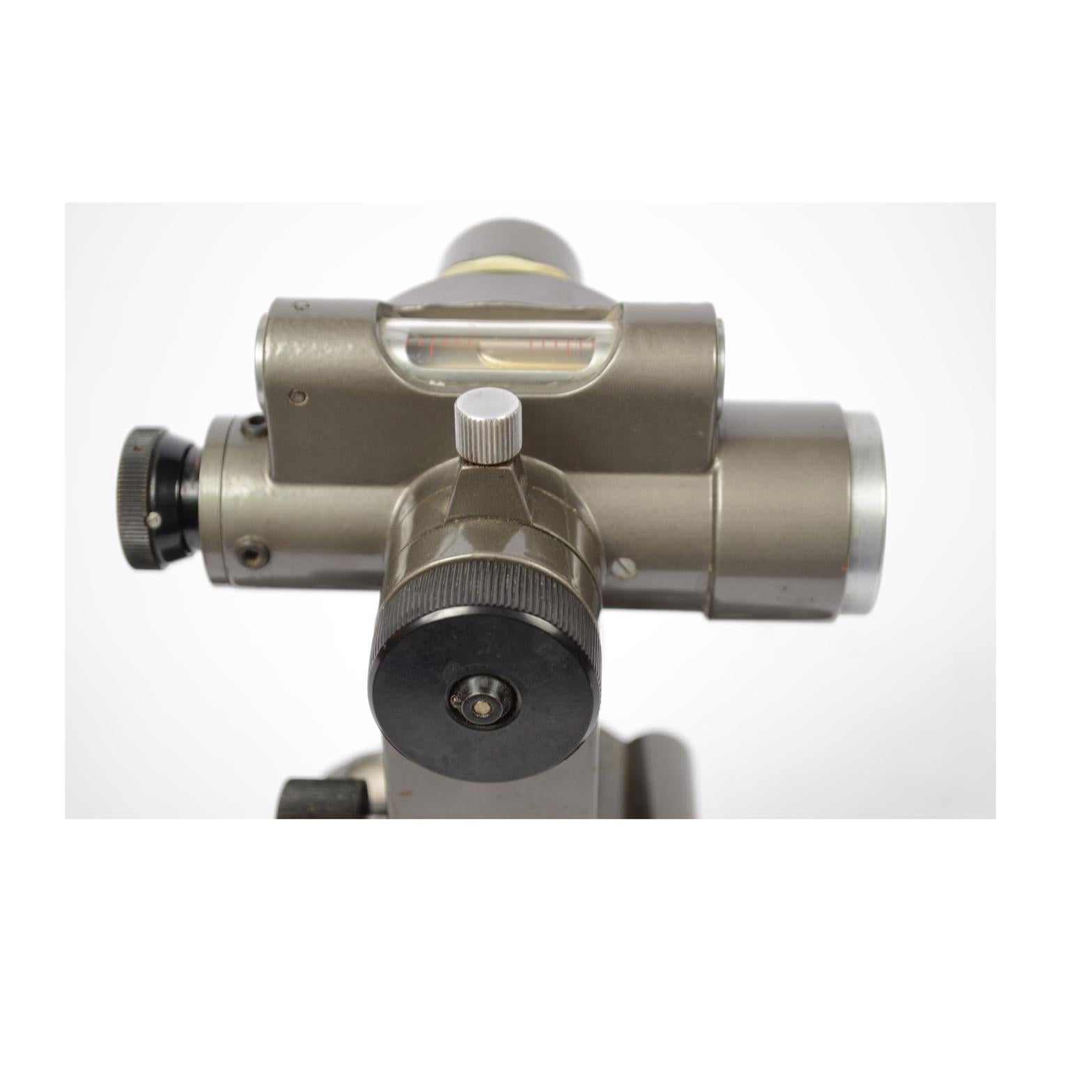 1950s Italy Small Antique Theodolite Topographic Salmoiraghi Surveyor Instrument 8