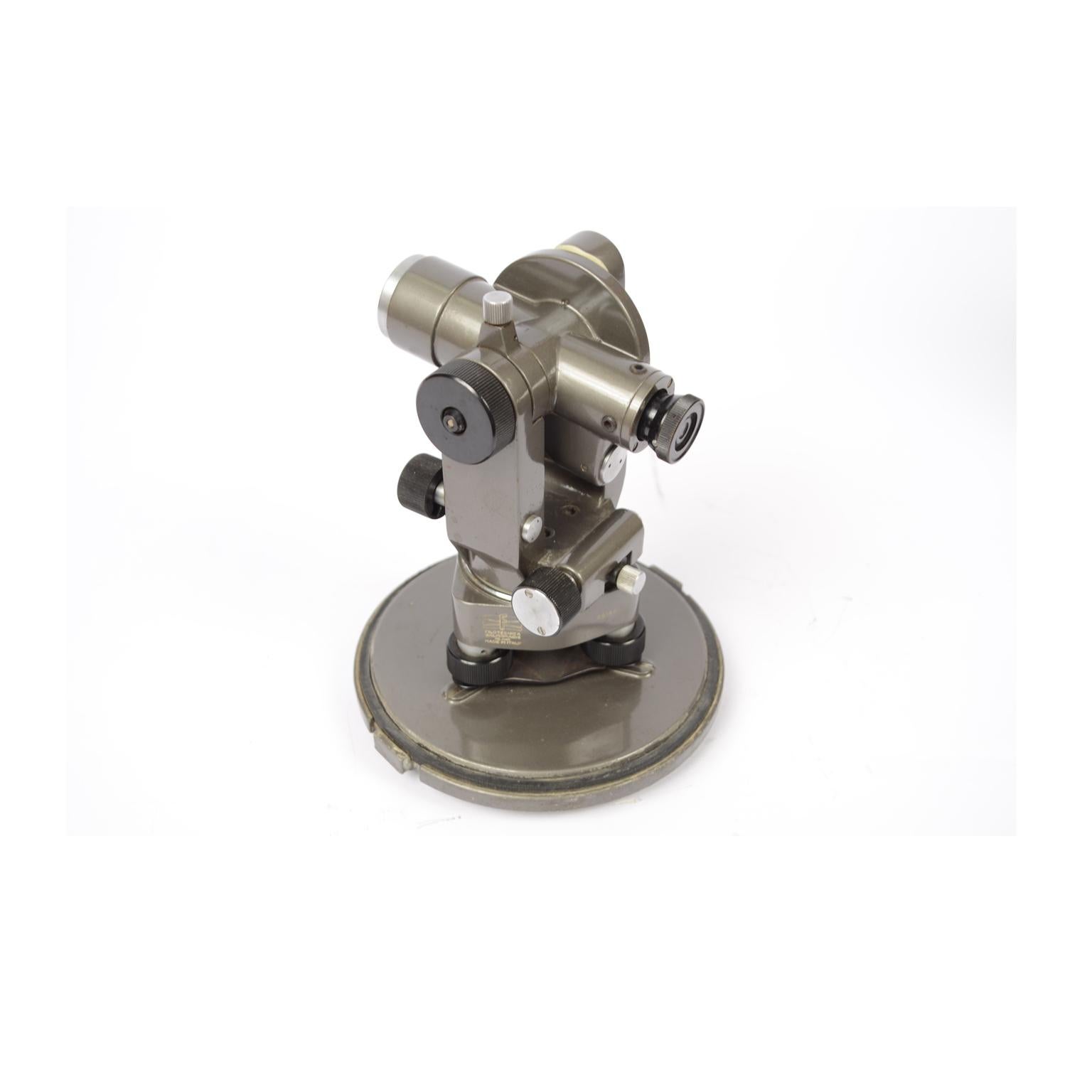 1950s Italy Small Antique Theodolite Topographic Salmoiraghi Surveyor Instrument 1