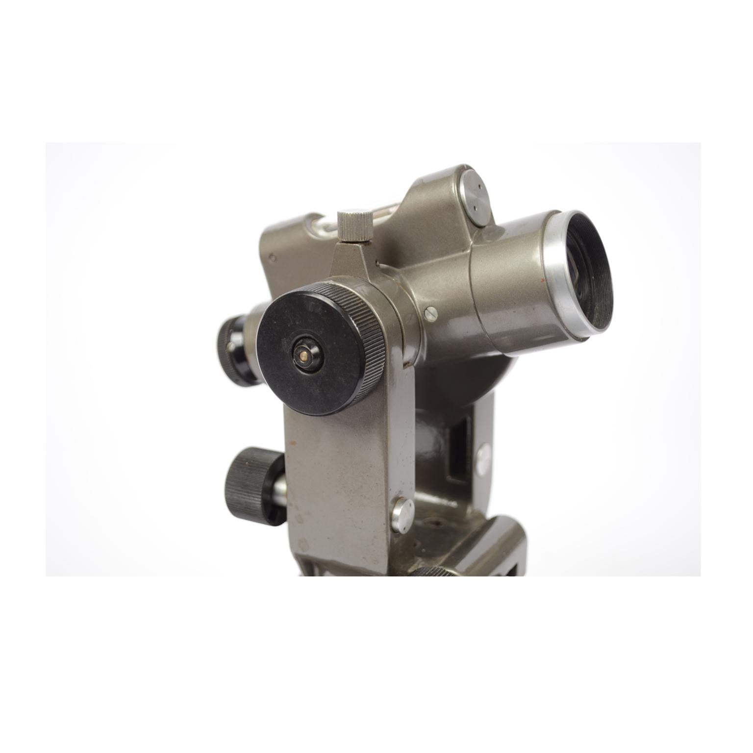 1950s Italy Small Antique Theodolite Topographic Salmoiraghi Surveyor Instrument 3