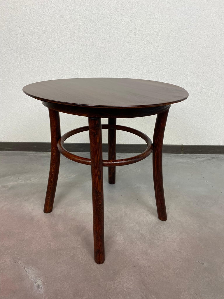 Small Thonet side table professionally stained and repolished.