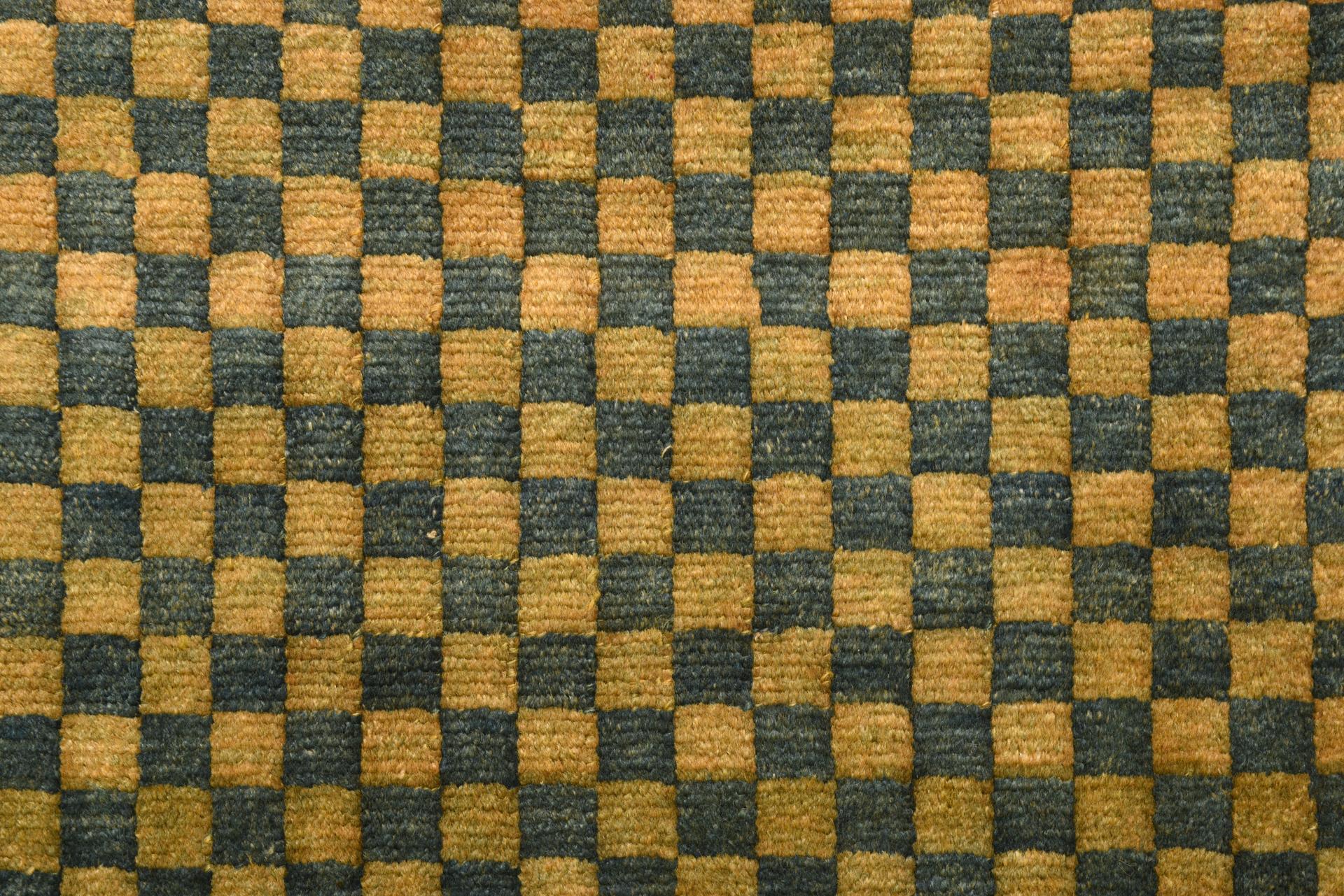 Hand-Knotted Small Tibetan Meditation Rug For Sale