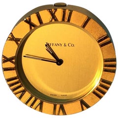 Kleine Tiffany & Co. Schreibtischuhr  "Der Atlas"