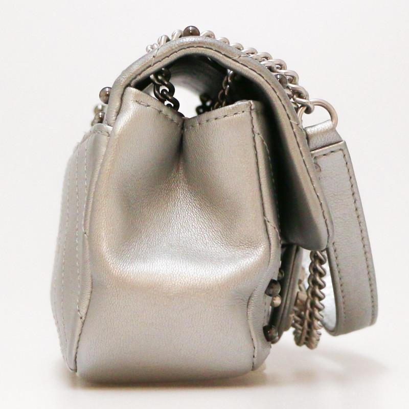 Argent Petit sac Timeless Chanel Silver en vente