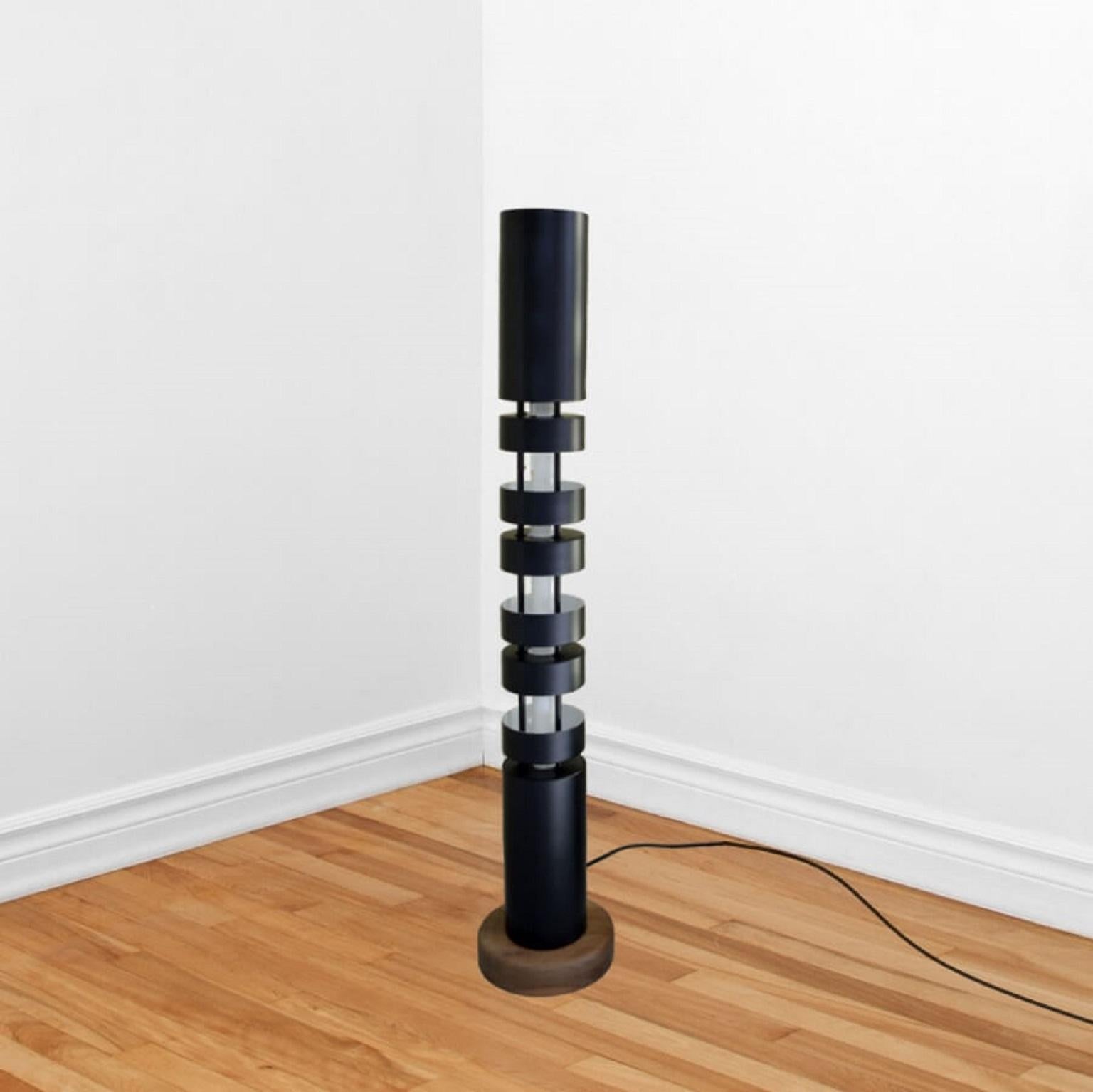 Painted Serge Mouille - Small Totem Floor Lamp  For Sale