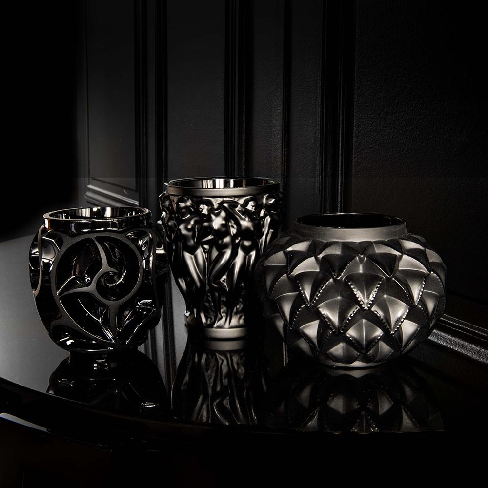 Vaso Tourbillons piccolo in vetro cristallo di Lalique in vendita 3