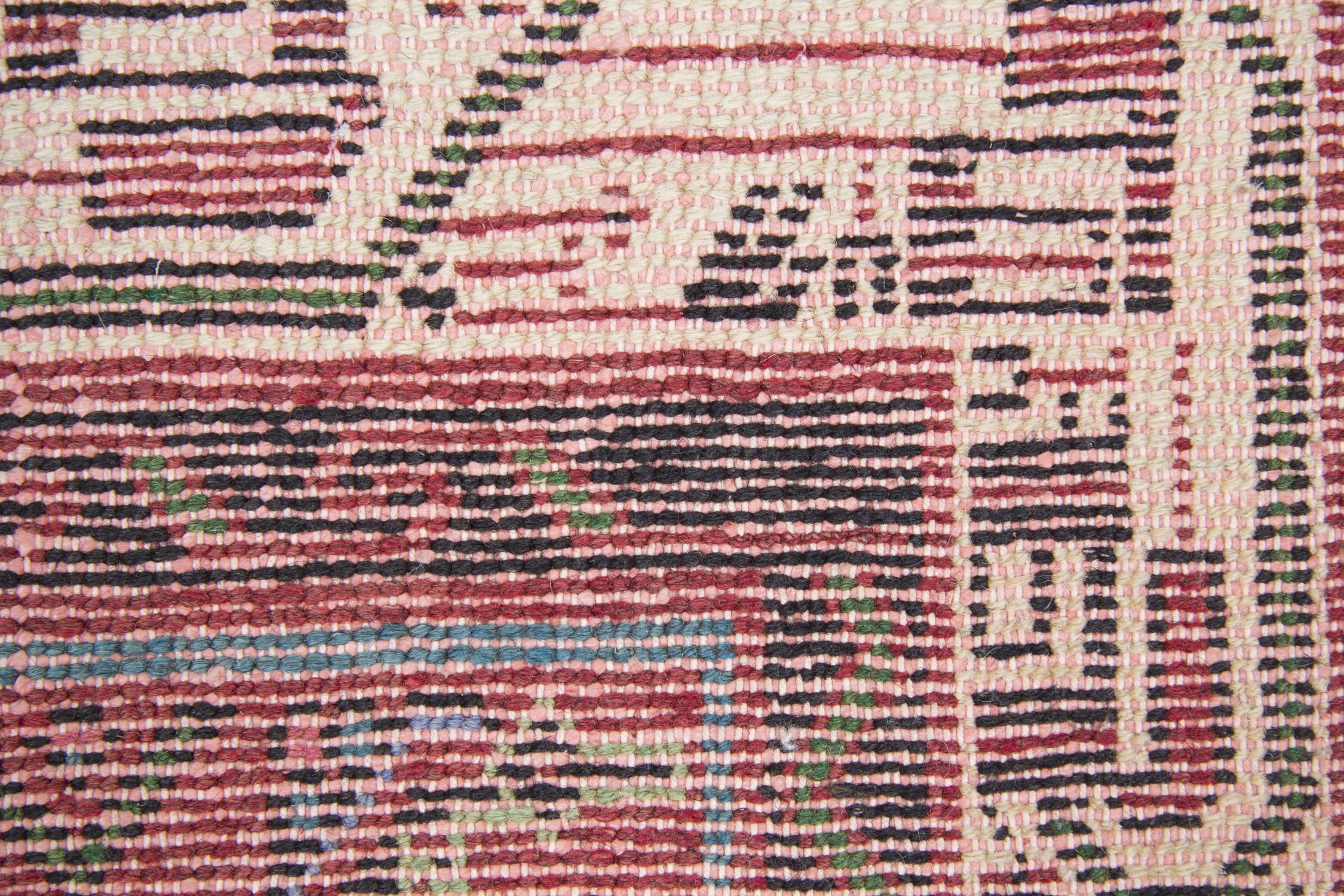 Vegetable Dyed Small Traditional Area Rug Handmade Carpet Turkish Oriental Wool For Sale