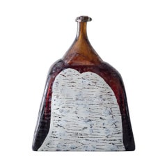 "Small Trapezoidal Bottle with Enamels" Designed and Made by Richard Marquis
