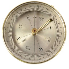 Small Travel Compass with Lid Made in Germany in the Early 1900s