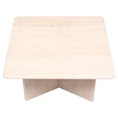 small Travertine Coffee table Italy 1970s