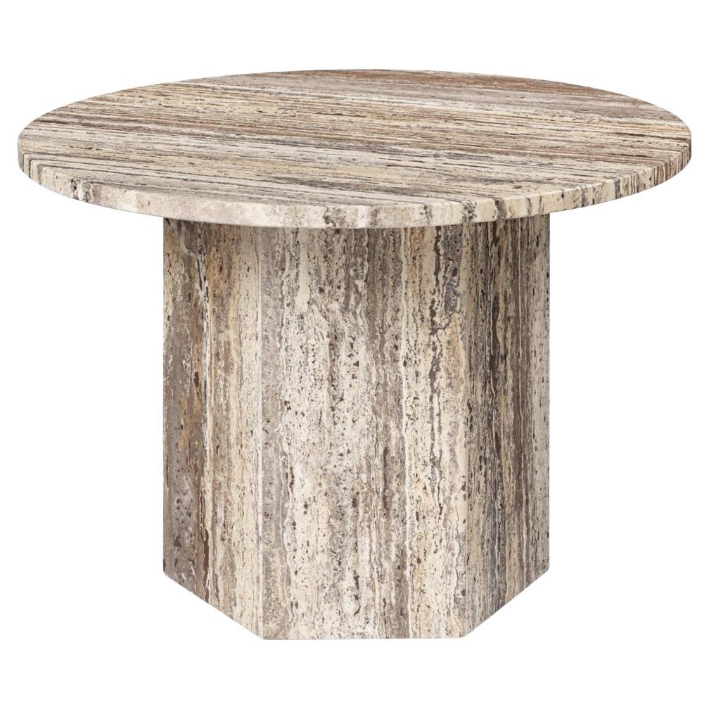 Petite table 'Epic' en travertin rouge brûlé par GamFratesi pour Gubi en vente 7