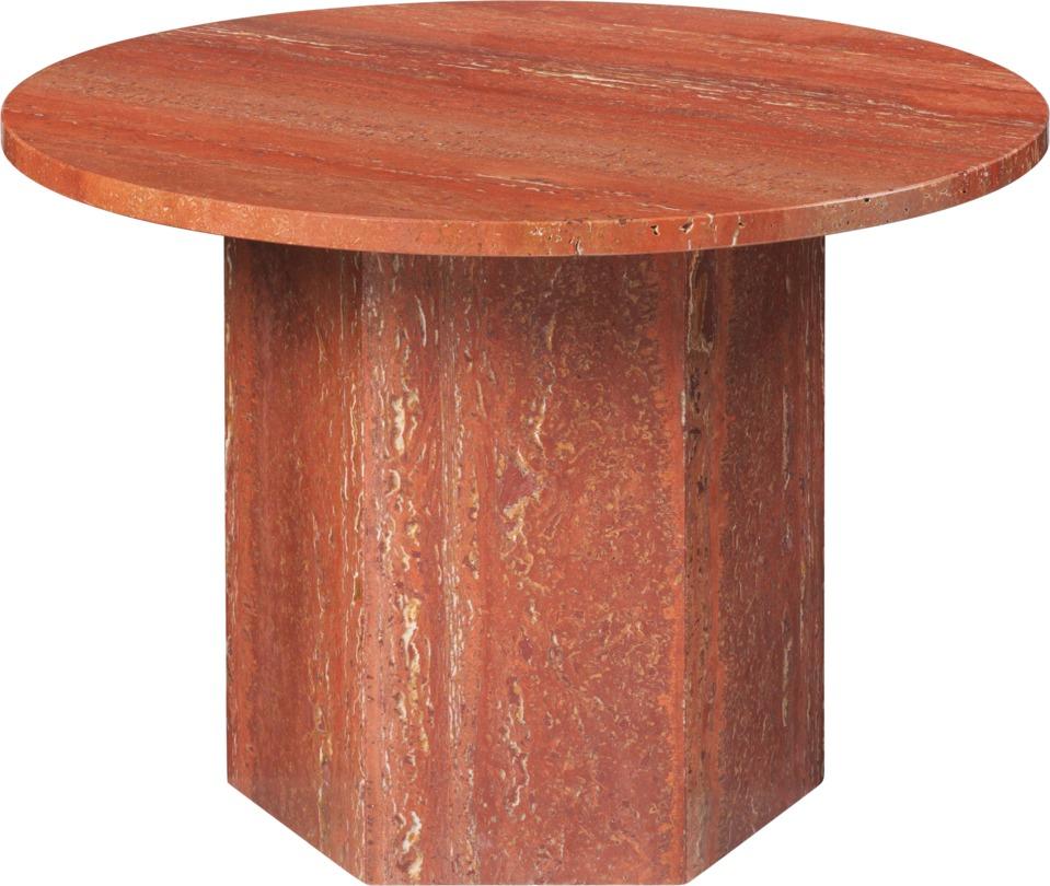 Small Travertine 'Epic' Table in Warm Taupe by Gamfratesi for Gubi For Sale 7