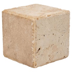 Small Travertine Marble Pedestal