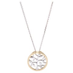 Small Tree Of Life Pendant Necklace, 10K White Gold, Length 18 Inches