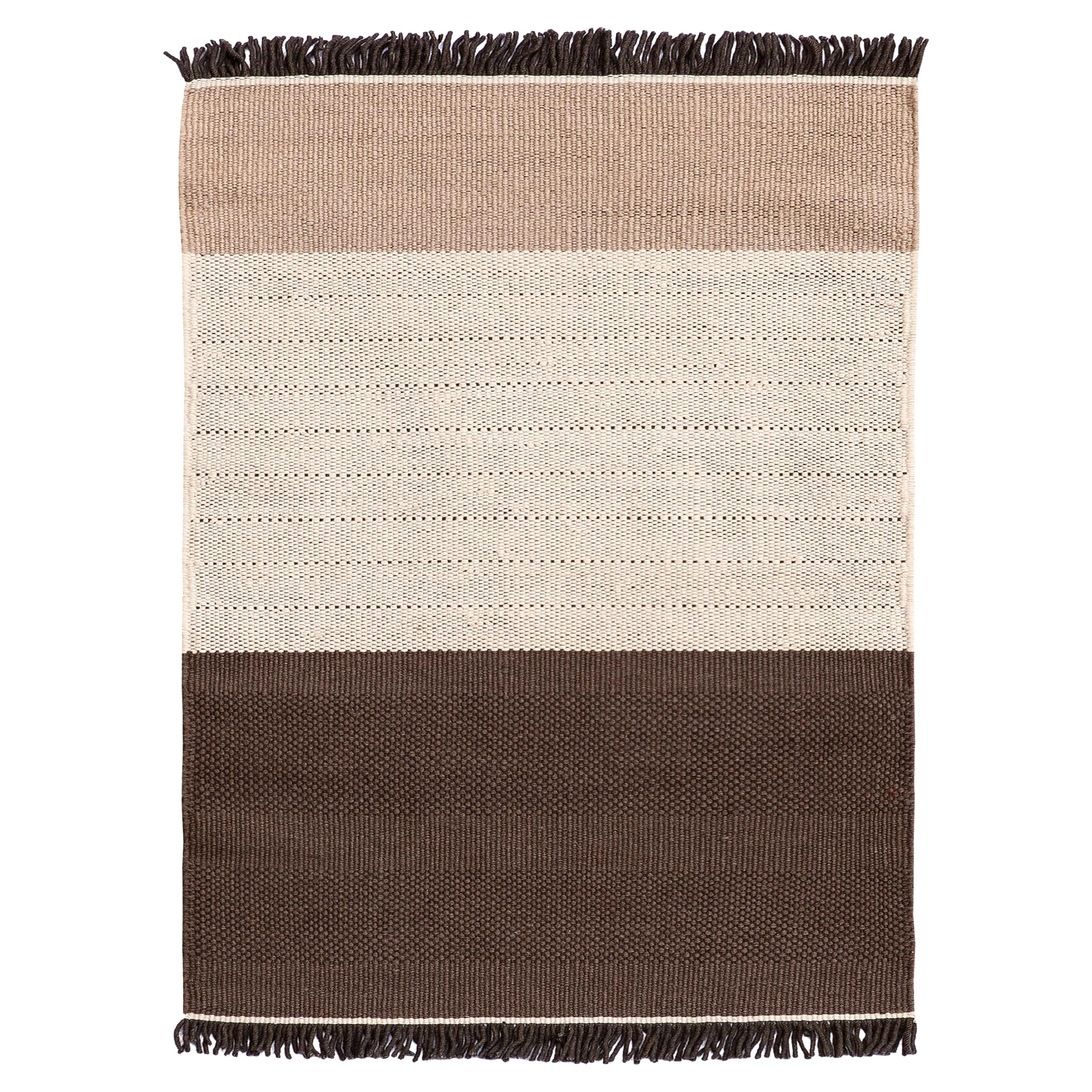 Handgewobener Teppich "Tres Stripes" von Nanimarquina