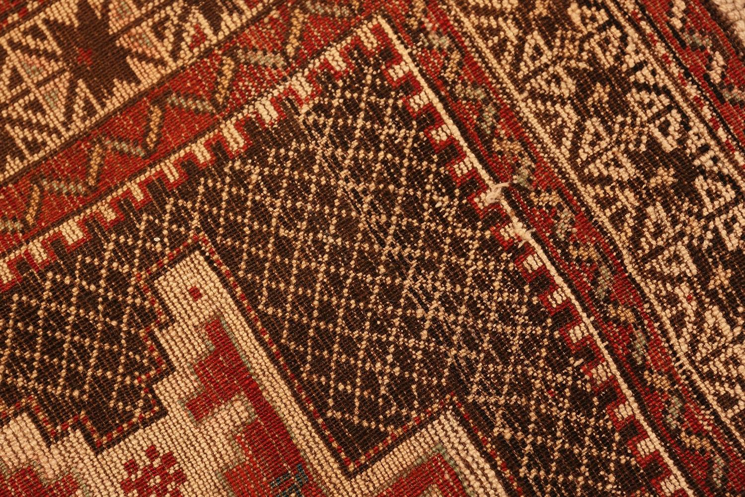 Small Tribal Antique Caucasian Kuba Rug. Size: 3 ft 6 in x 5 ft 6 in 1