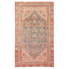 Small Tribal Casual Antique Persian Malayer Rug. Size: 3 ft 7 in x 6 ft 3 in