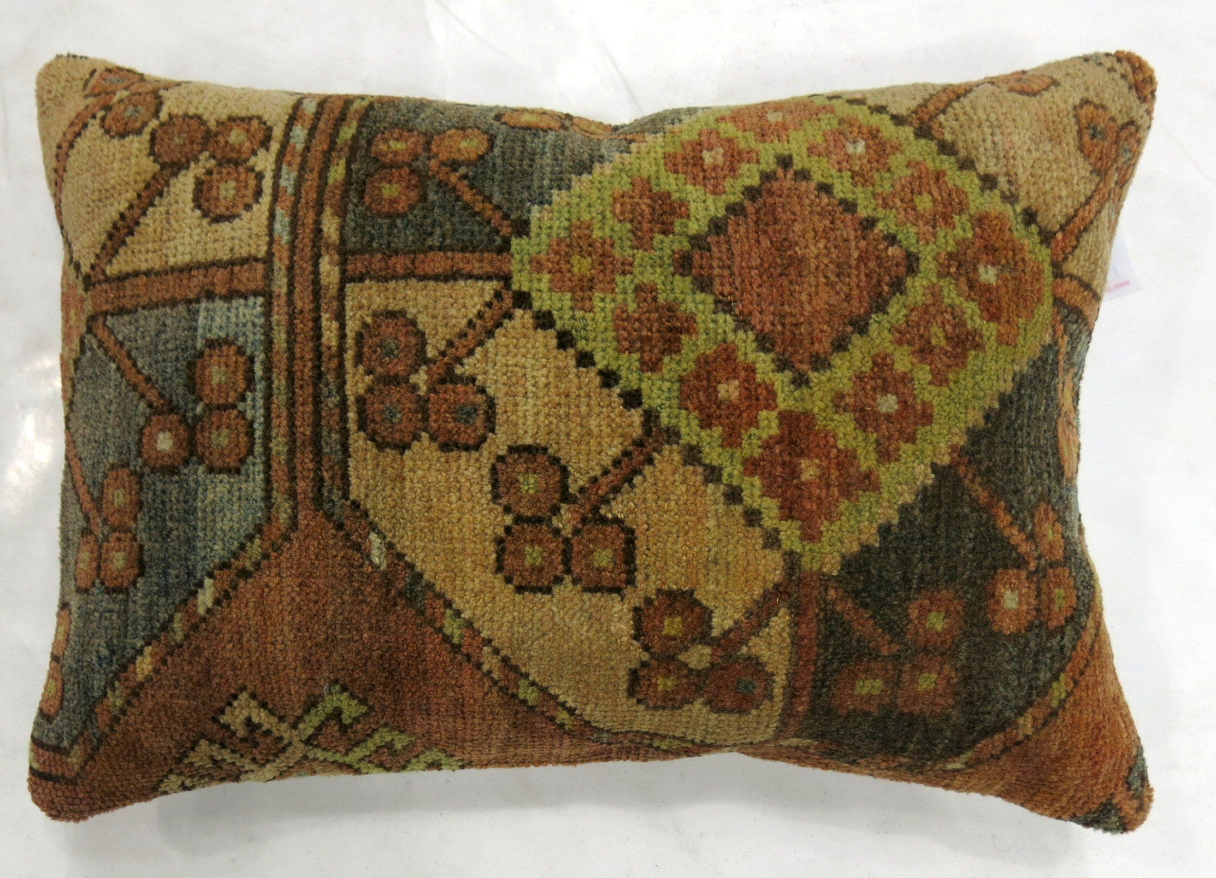 19th Century Small Tribal Ersari Rug Pillow