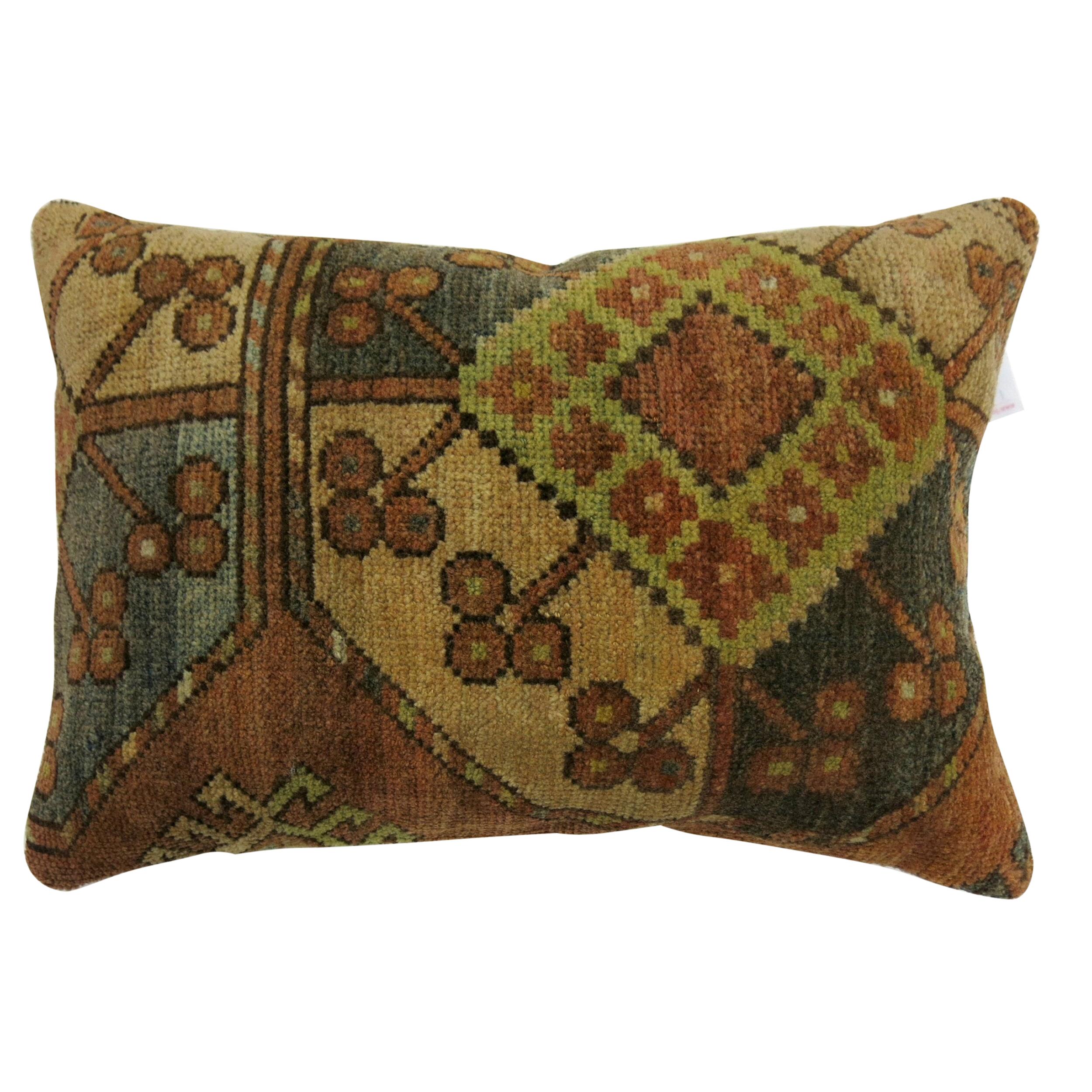 Small Tribal Ersari Rug Pillow