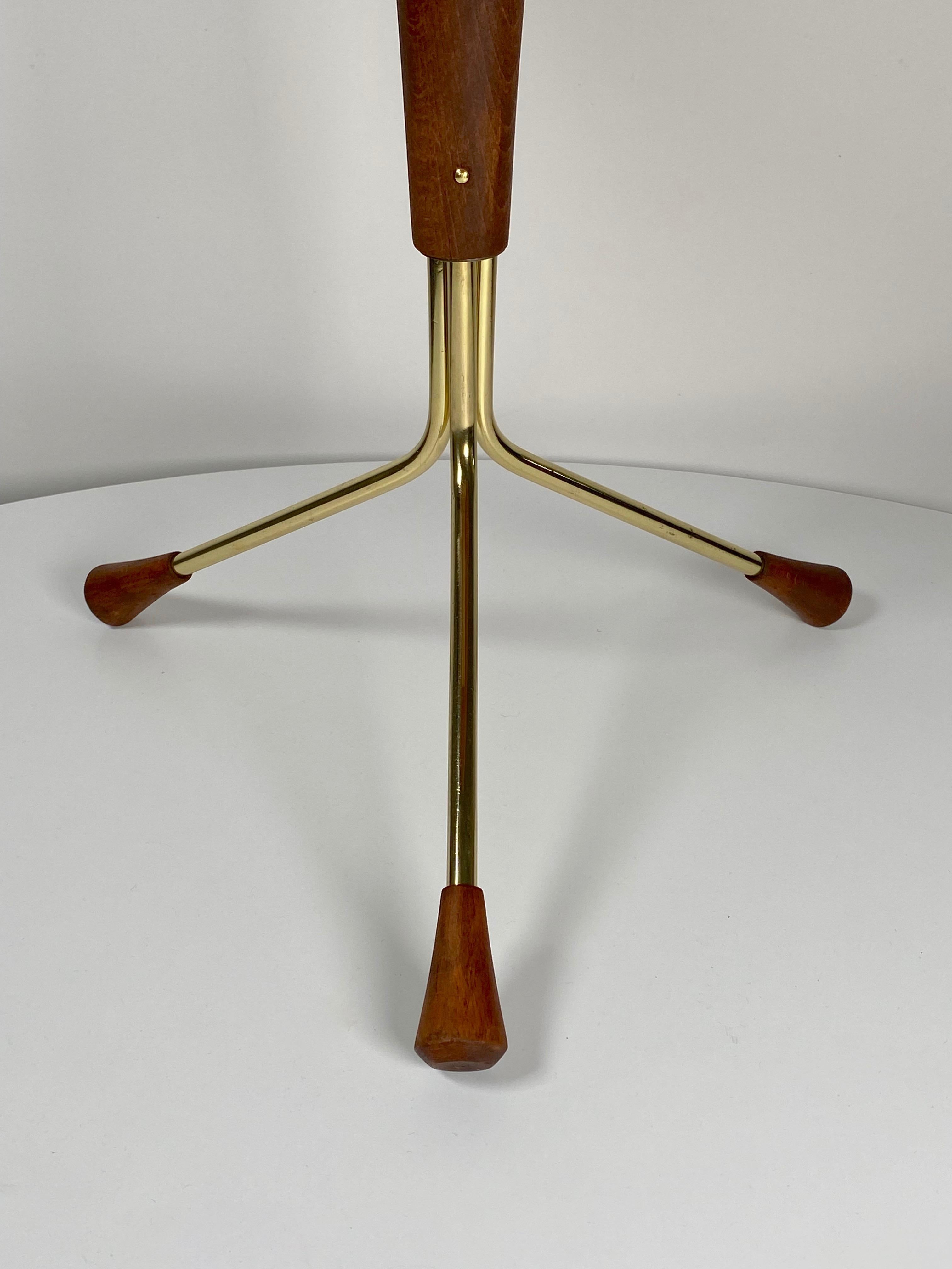 Mid-20th Century Small Tripod Base Table by Swedish Designer Alberts Larrson for Alberts Tibro