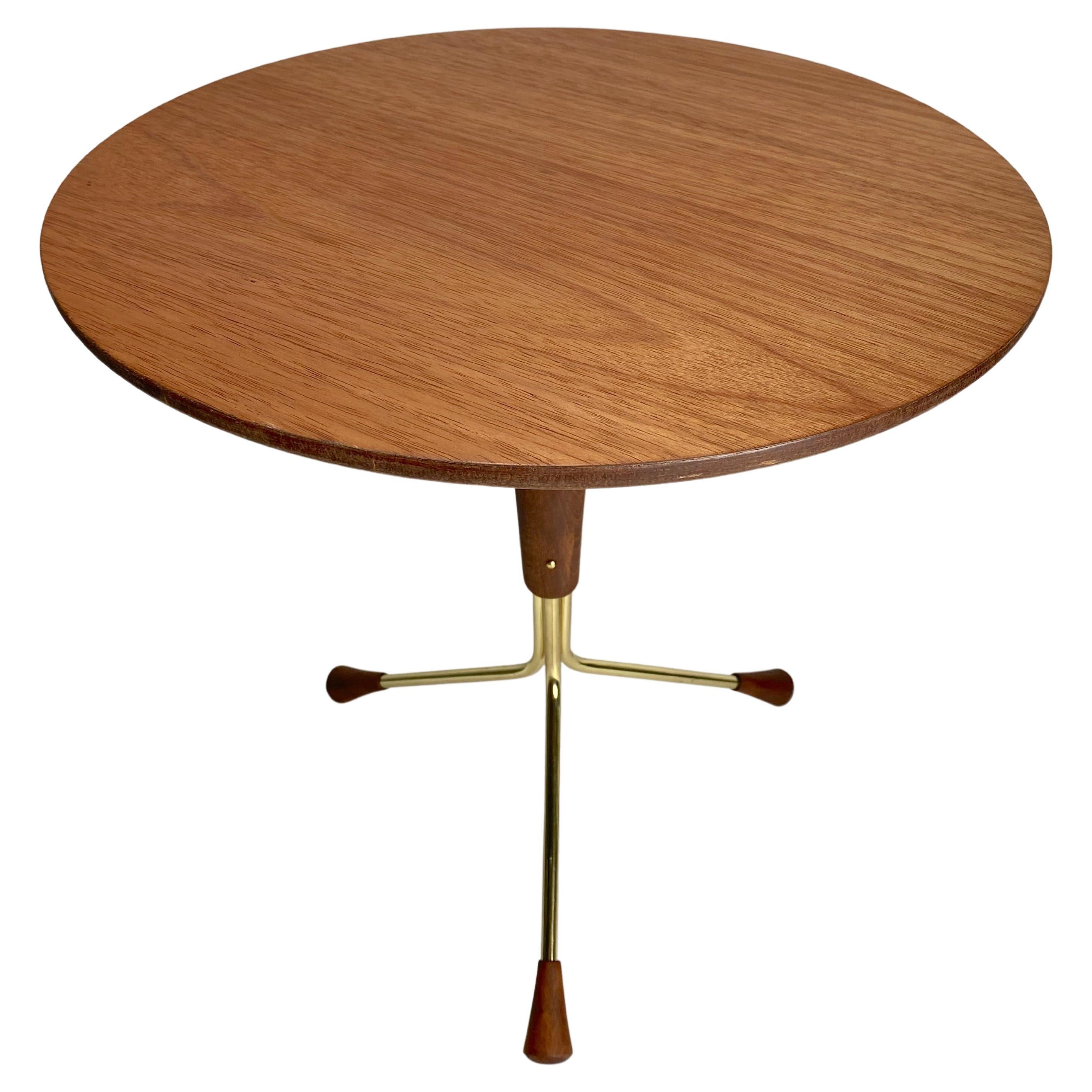 Small Tripod Base Table by Swedish Designer Alberts Larrson for Alberts Tibro