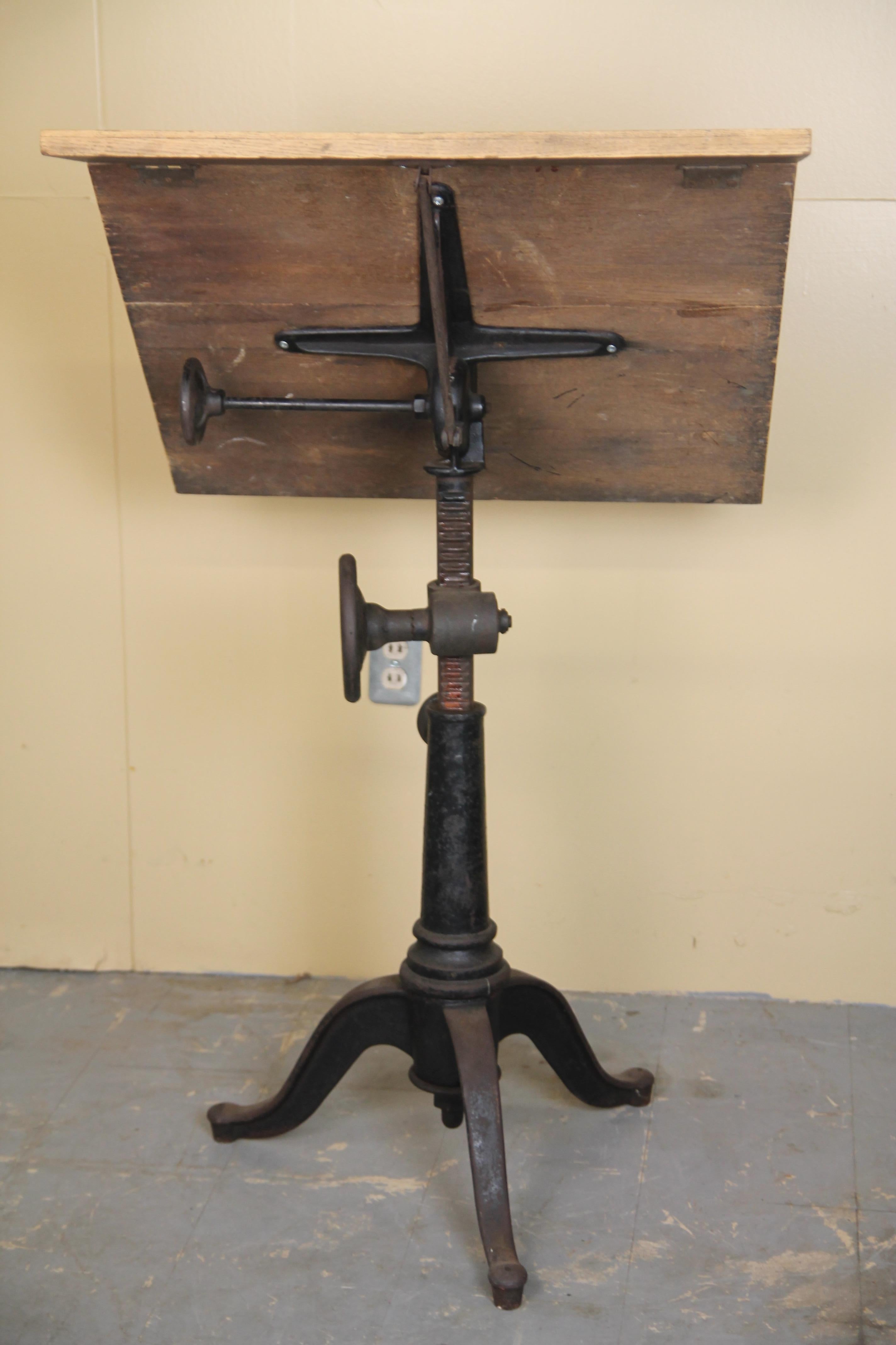 American Small Turn of the Century Drafting Table