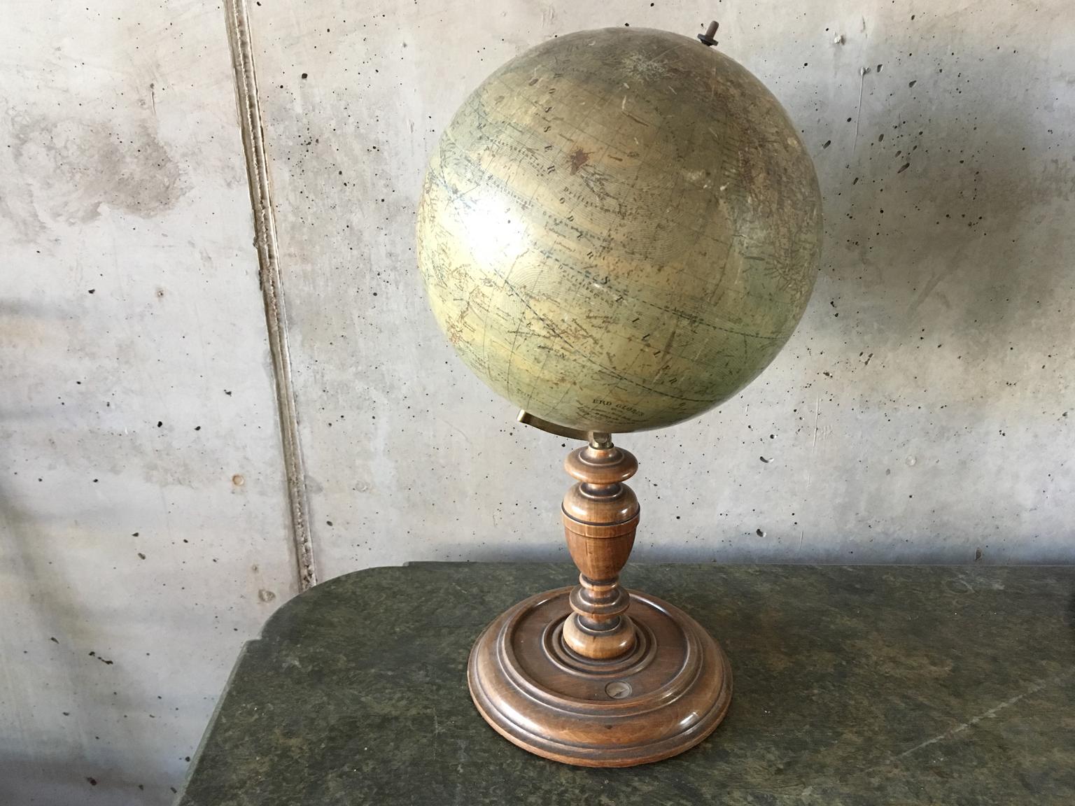 Small Turned Globe from the 19th Century 6