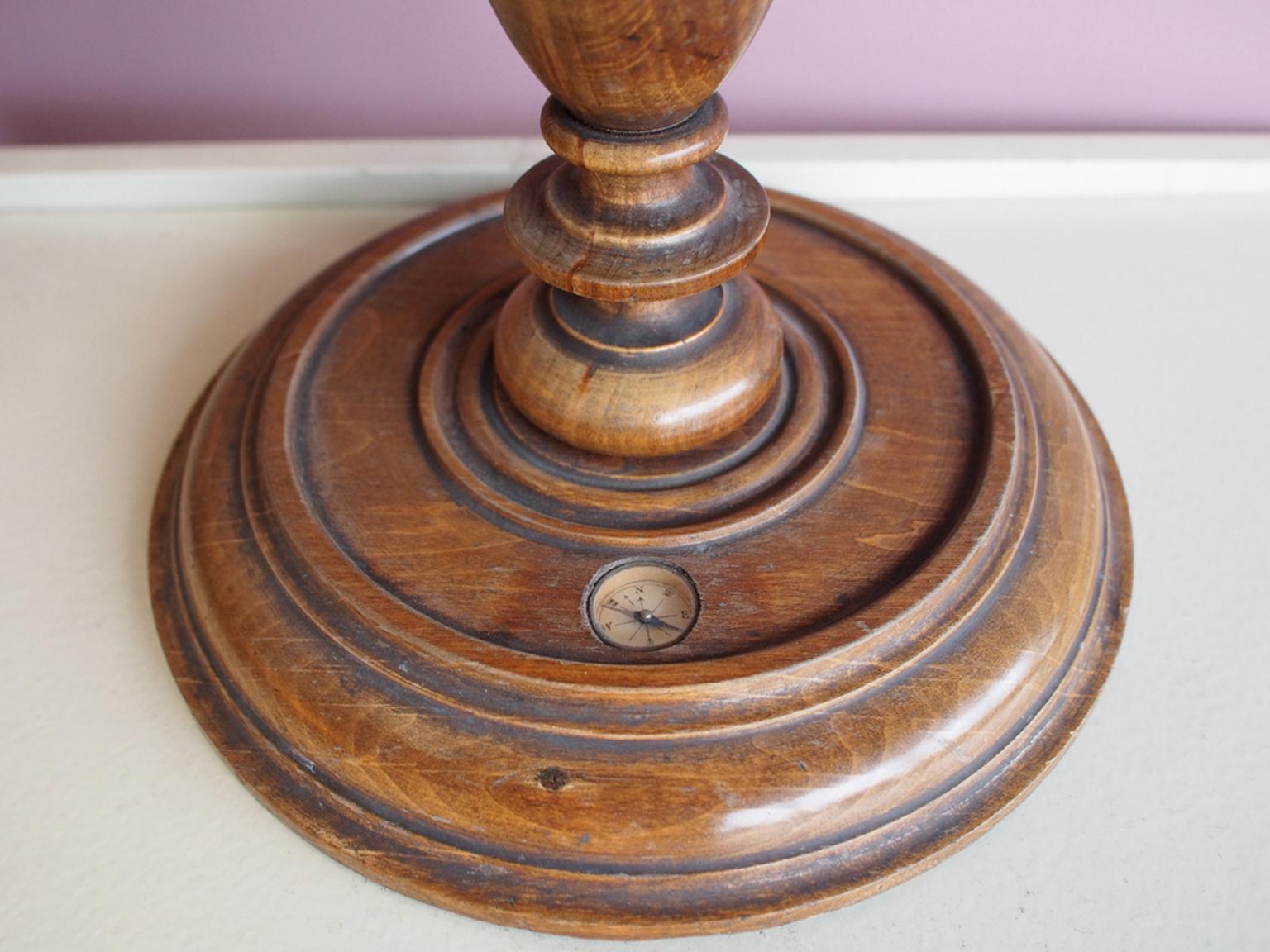 Late 19th Century Small Turned Globe from the 19th Century