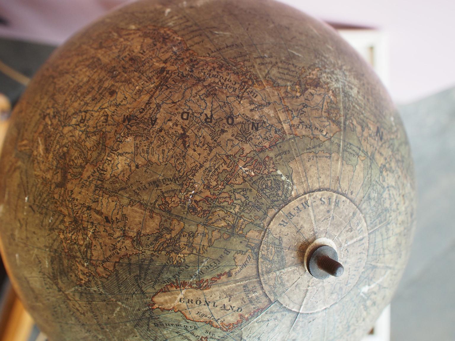 Small Turned Globe from the 19th Century 2