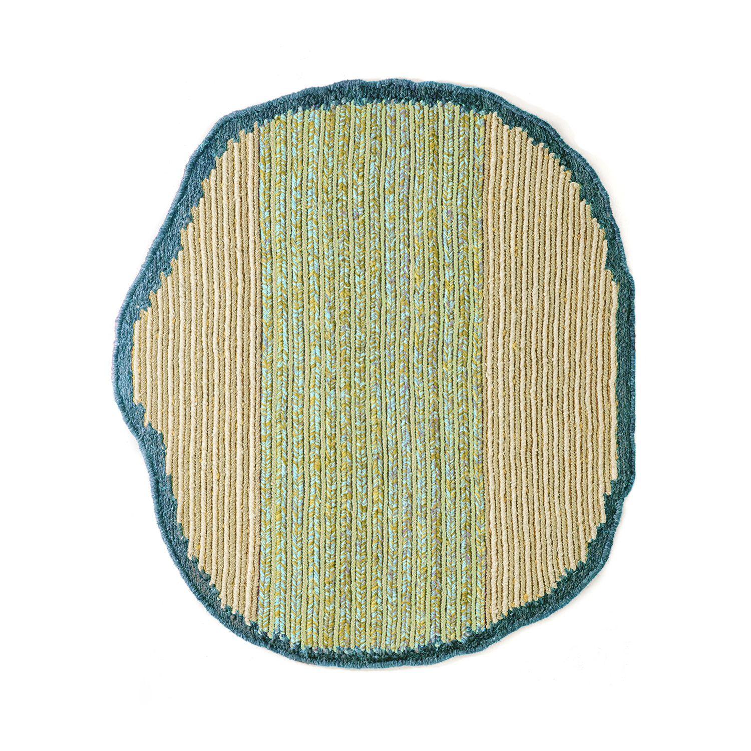 Small uilas rug by Mae Engelgeer
Materials: 100% fique fibers from Furcraea leaves.
Technique: Natural fibers. Hand-woven in Colombia.
Dimensions: W 180 x L 200 cm 
Available in colors: Terra/ sand/ viola, lavanda/ blue lila/ vino, musgo/
