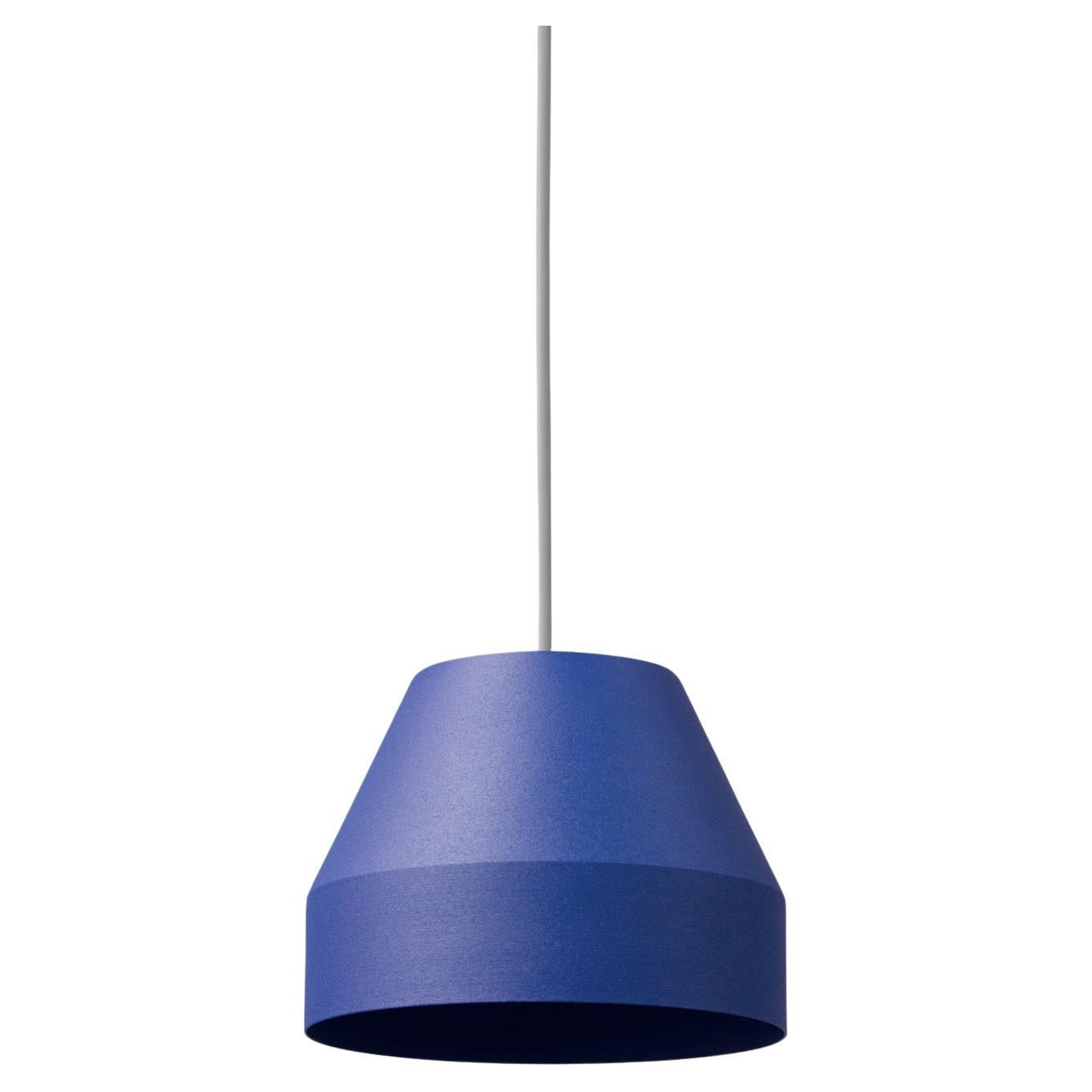 Small Ultra Blue Cap Pendant Lamp by +kouple For Sale