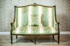 Antique Louis XVI Style Upholstered Two-Person Sofa, 1880-1900