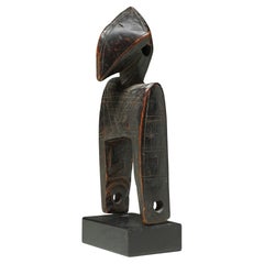 Small Used Senufo Bird Faced Weaving Heddle Pulley, Ivory Coast Africa I