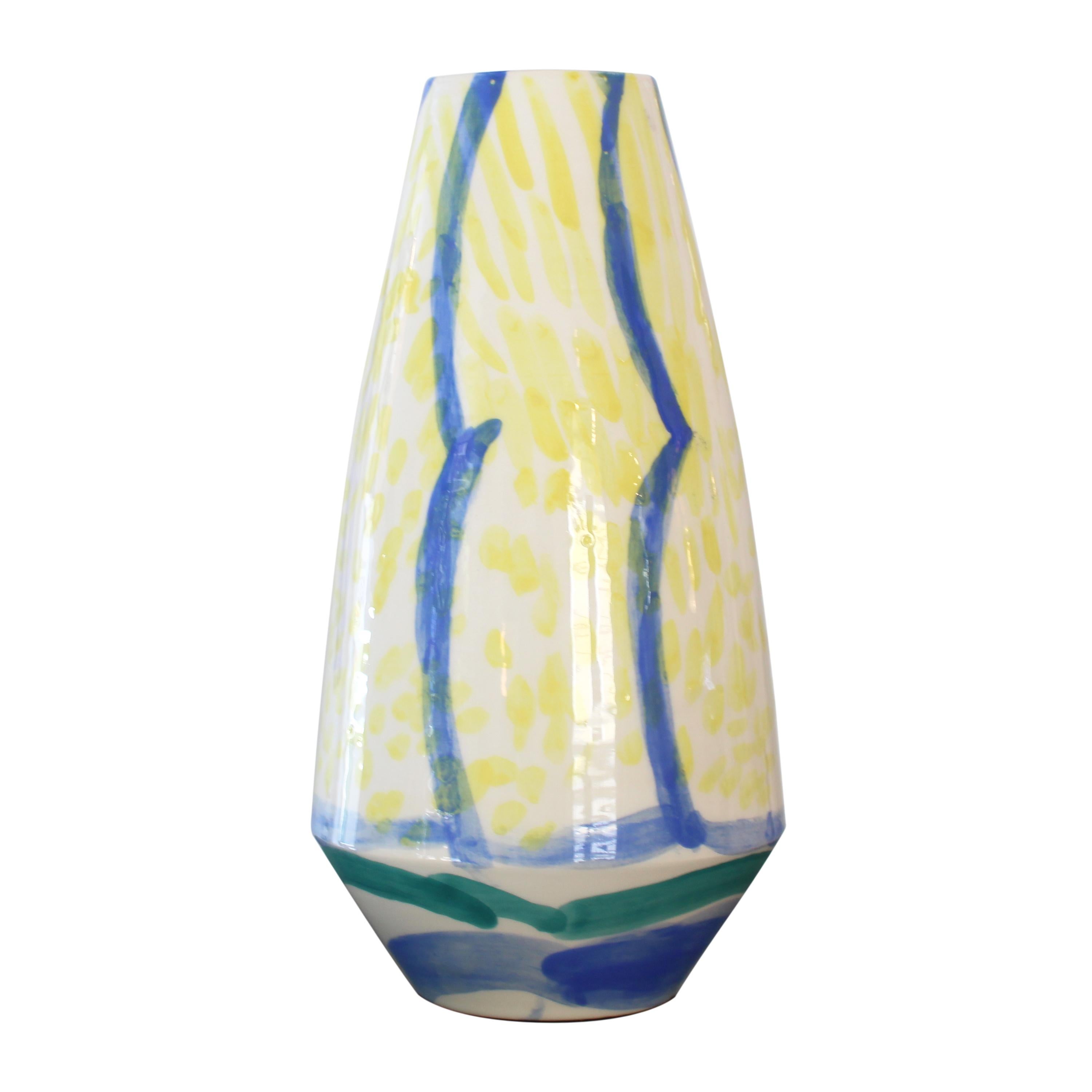 Kleine Vase, entworfen von Ruth Morán für The Table Project, Spanien, 2024 (Handbemalt) im Angebot