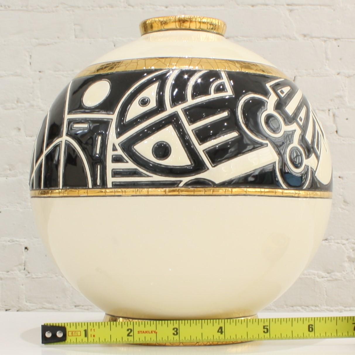 Small Vase Emaux de Longwy, Motifs 3