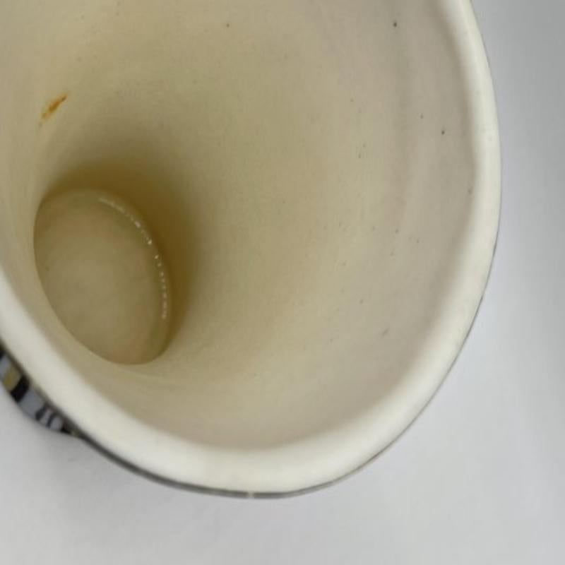 Ceramic Small Vase with Pyjama Decoration by Roger Capron for Vallauris, 1960s For Sale