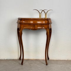Small Venetian Style Louis XV Walnut Sideboard with Drawer, Venice, 1950s