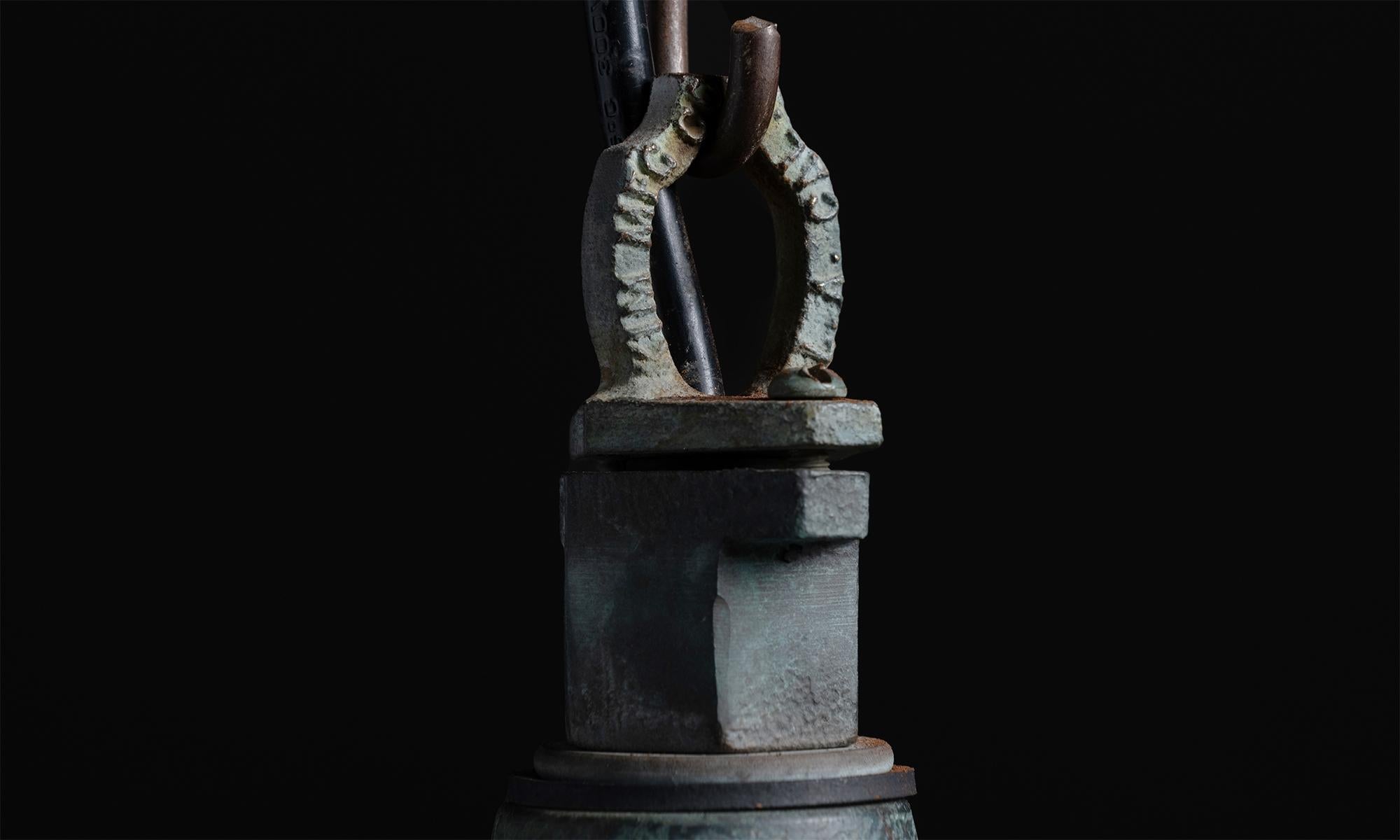 Small Verdigris Copper Lantern, America circa 1950 In Good Condition In Culver City, CA