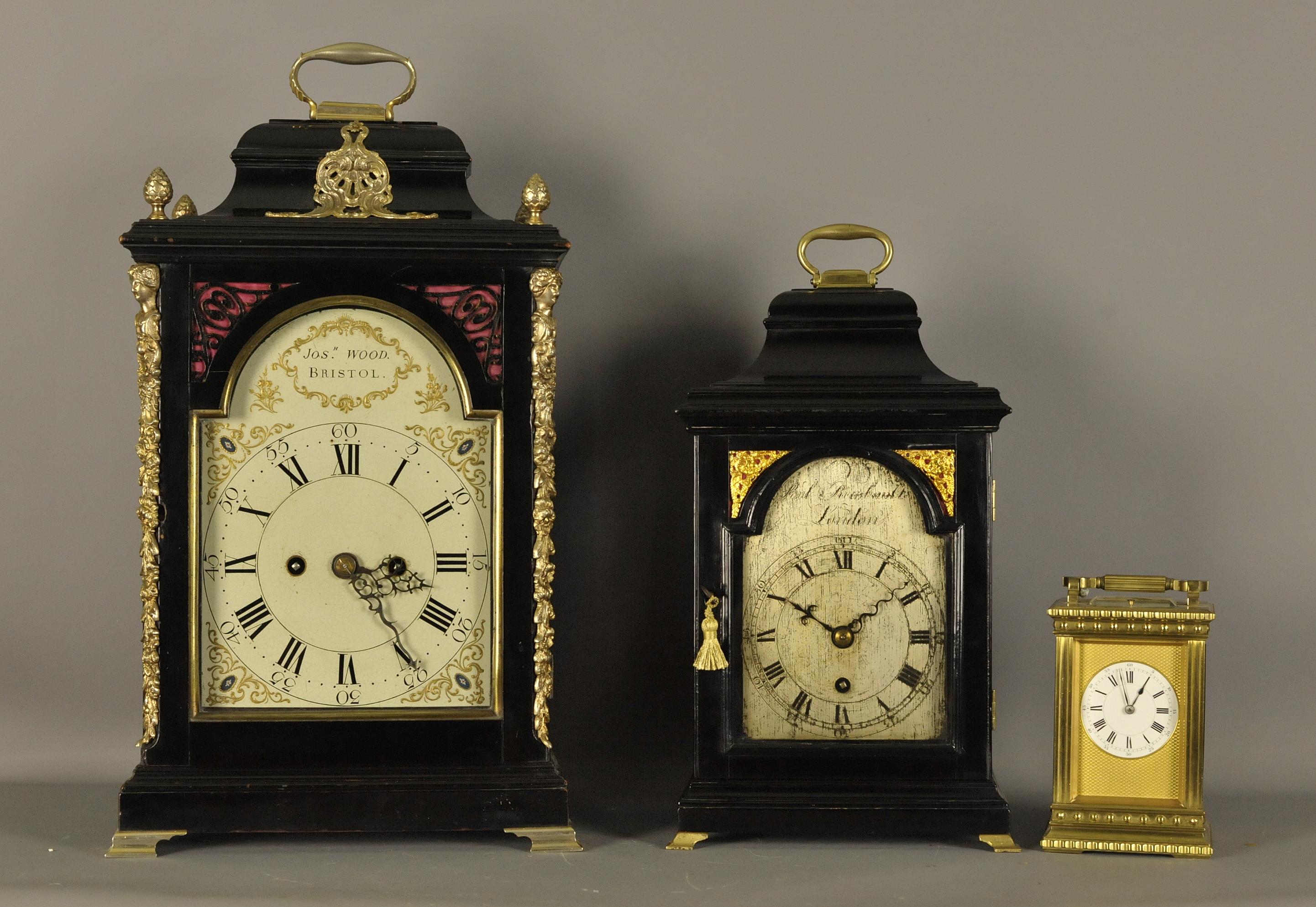 Georgian Small Verge Bracket Mantle Clock, Stephen Rimbault, London For Sale