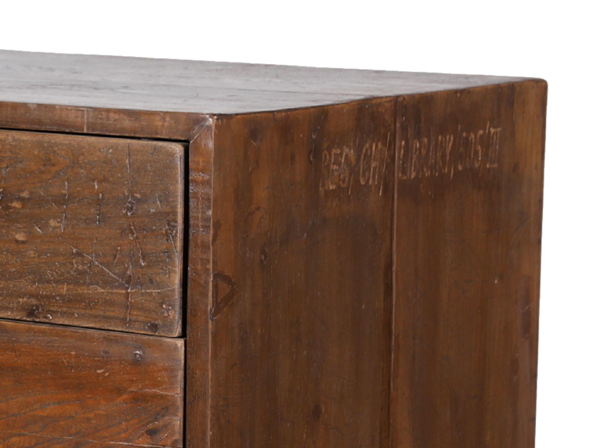 An incredible small version solid teak example of the iconic PJ-R-01-C sideboard.    This piece is in incredible sympathetically restored condition.   Three small drawers on the top , two large doors on left, and four more smaller shelves to the