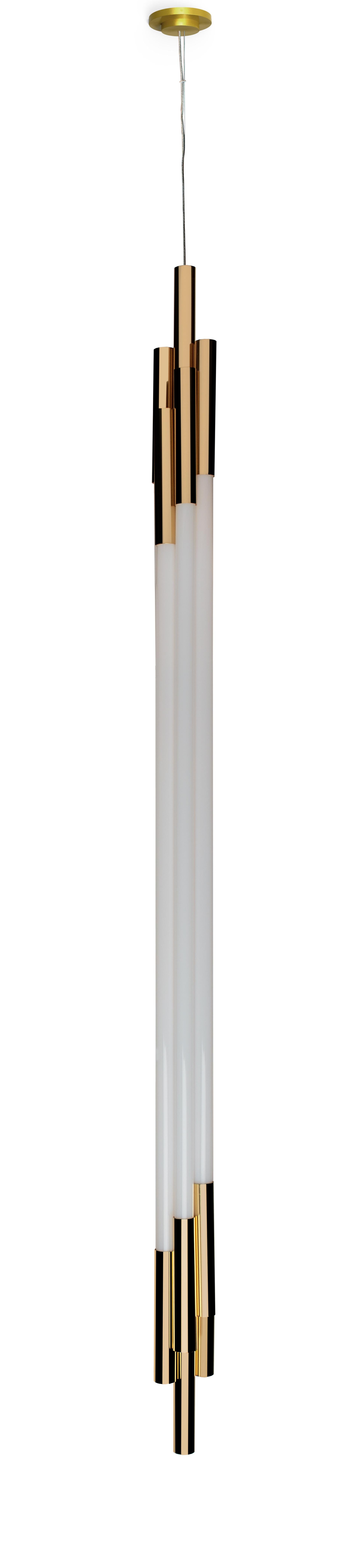 Post-Modern Small Vertical Org Pendant Lamp by Sebastian Summa For Sale
