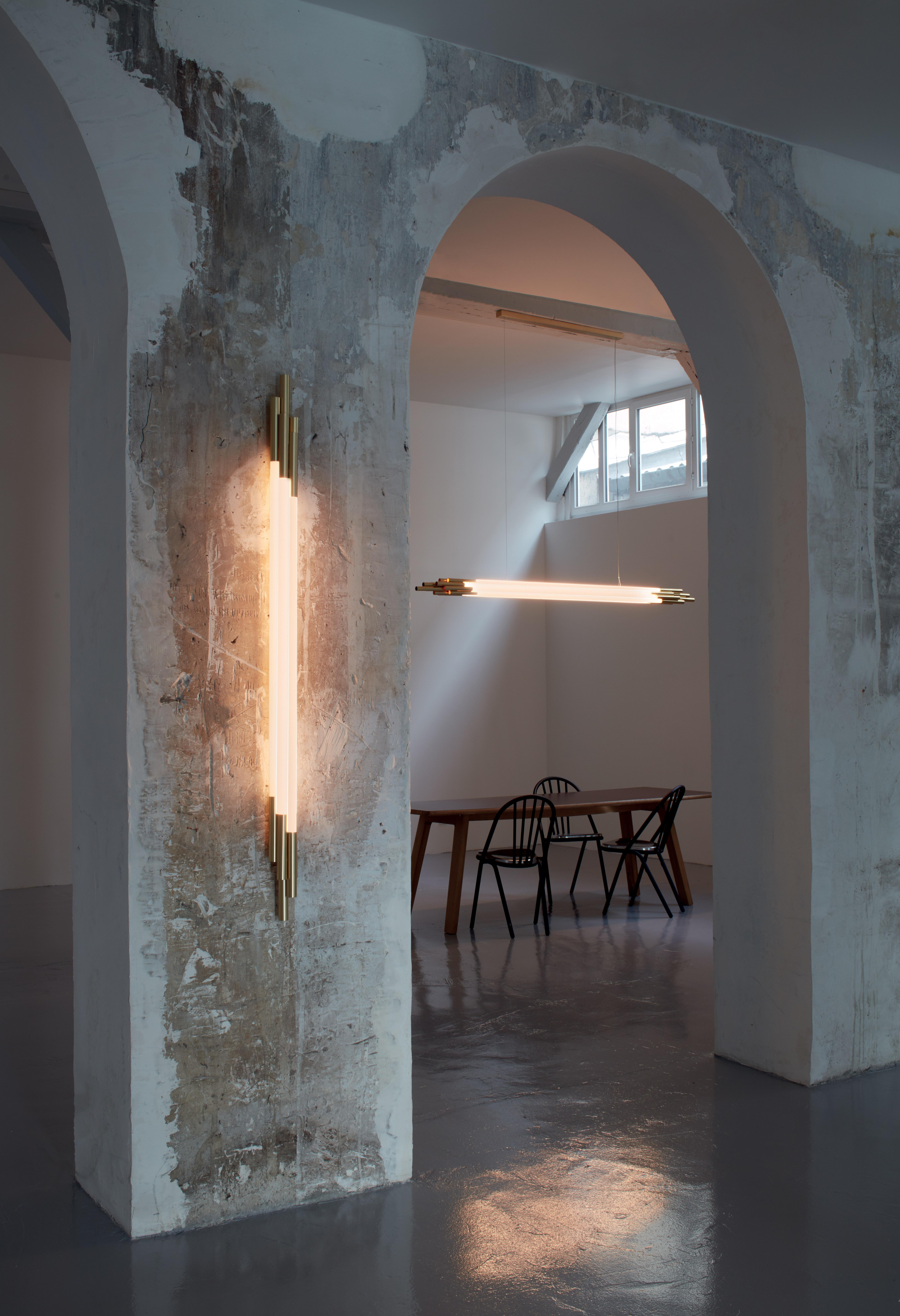 Small Vertical Org Pendant Lamp by Sebastian Summa In New Condition For Sale In Geneve, CH
