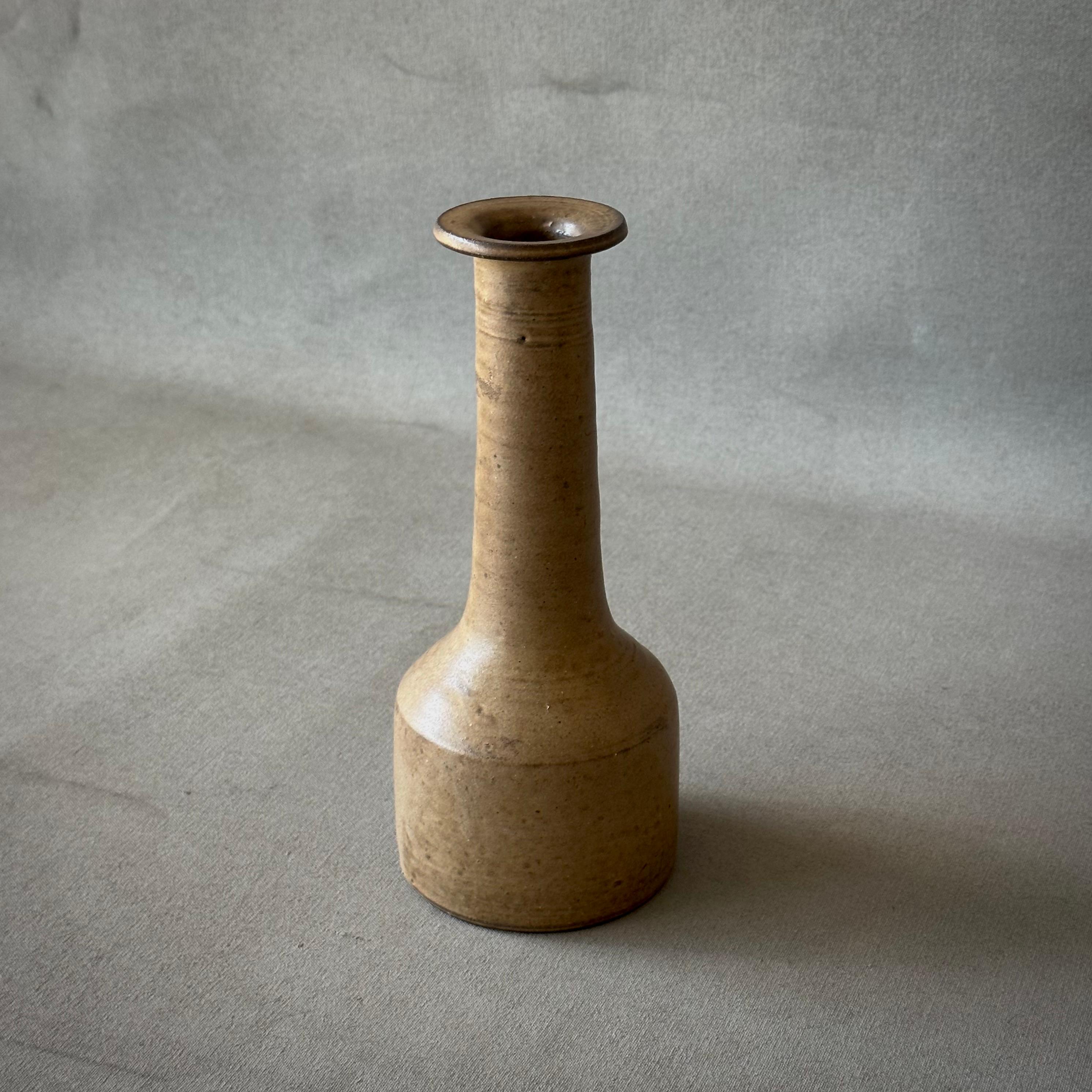 Small Dutch midcentury ceramic pottery vessel vase signed 