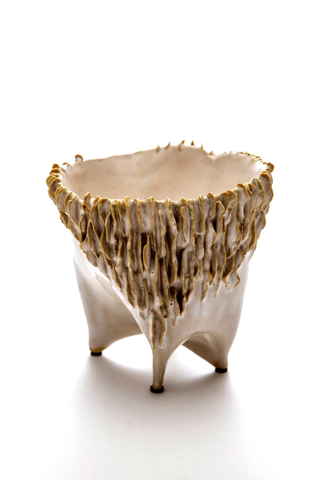 Glazed Ceramic vessel by contemporary ceramic artist Trish DeMasi.