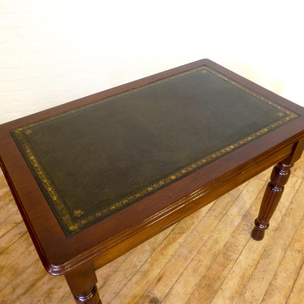 English Small Victorian Mahogany Library Table