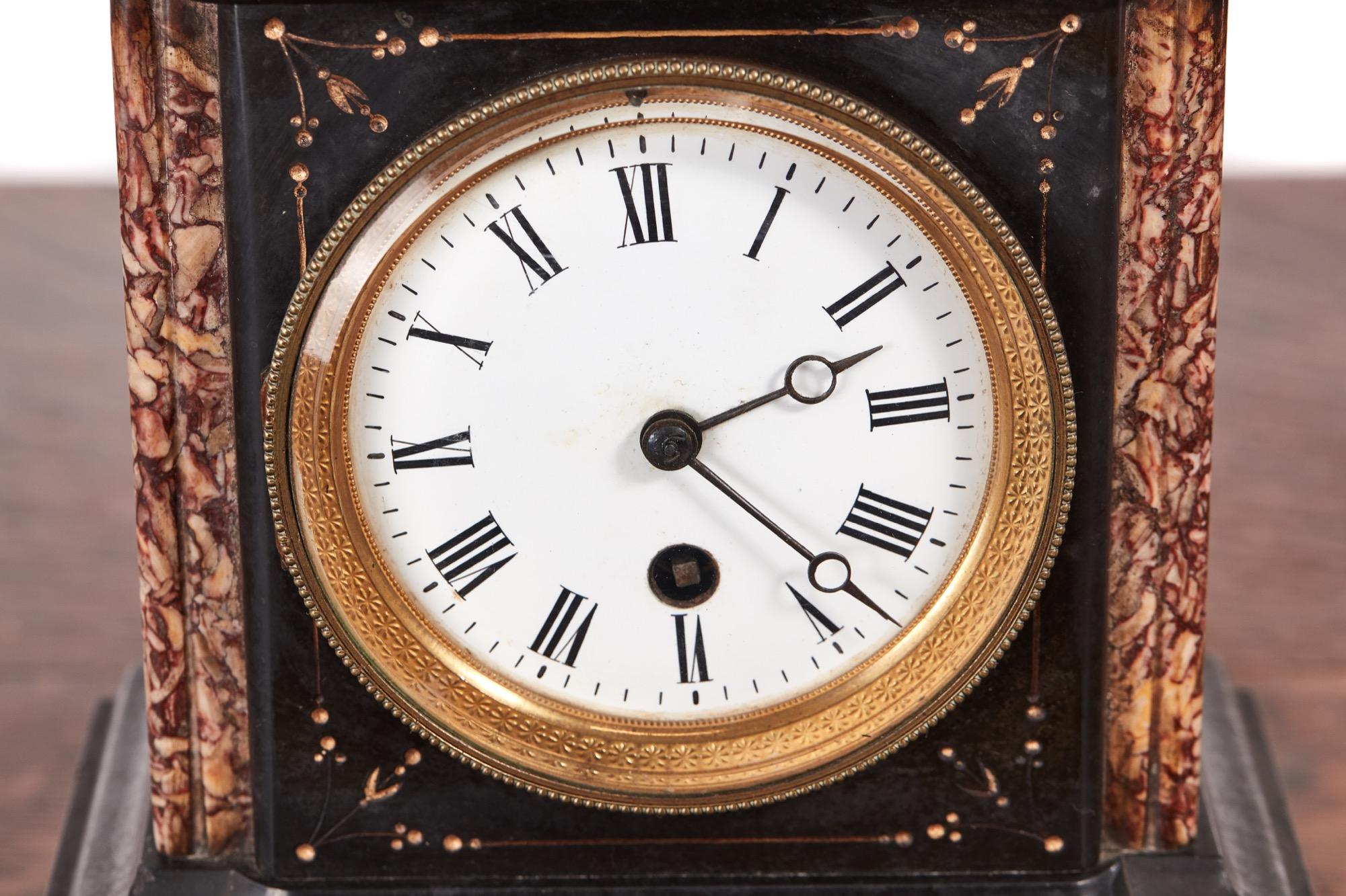 victorian marble clocks