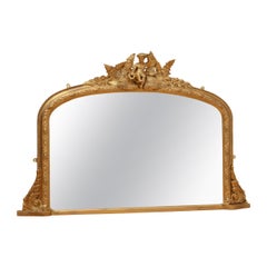 Small Victorian Overmantel Mirror