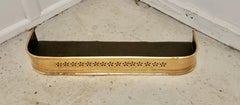 Small Victorian Pierced Brass Fender