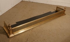 Small Victorian Pierced Brass Fender