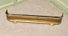 Small Victorian Pierced Brass Fender This is a Victorian Pierced Brass Fender